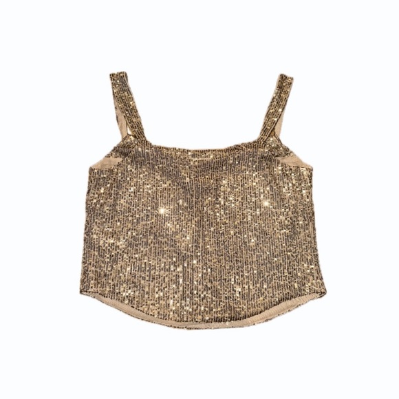 Anthropologie Cowl-Neck Sequin Camisole NWTs - Picture 5 of 5